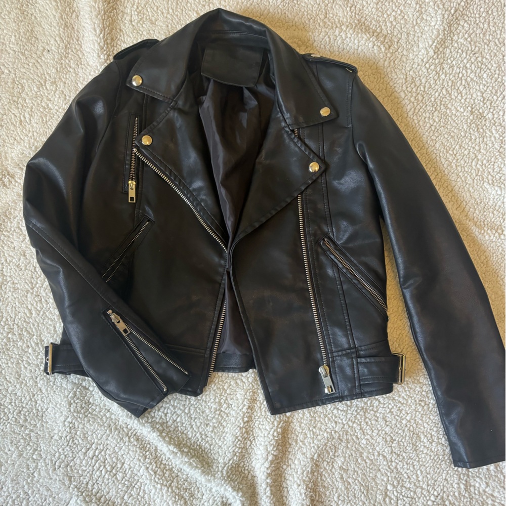 SHEIN Faux Leather Jacket